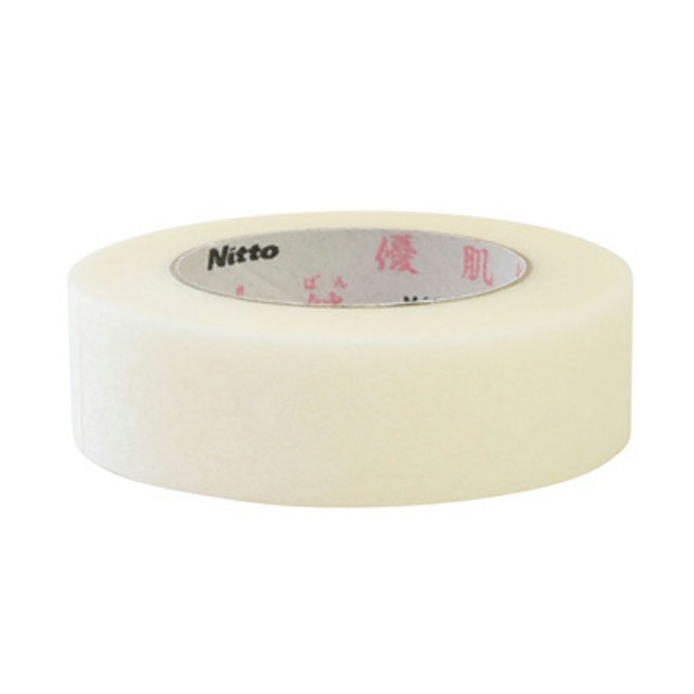 優肌絆　3252 25mm×7m 12巻　× 5箱 ニトムズ 優肌絆不織布(肌) 3252 1箱(12巻入) サージカルテープ