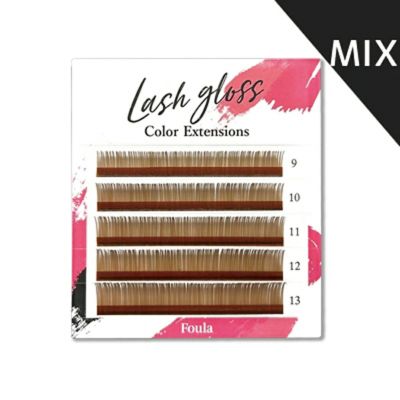 【Foula】ラッシュグロス ライトブラウン 9-13mm サイズMix