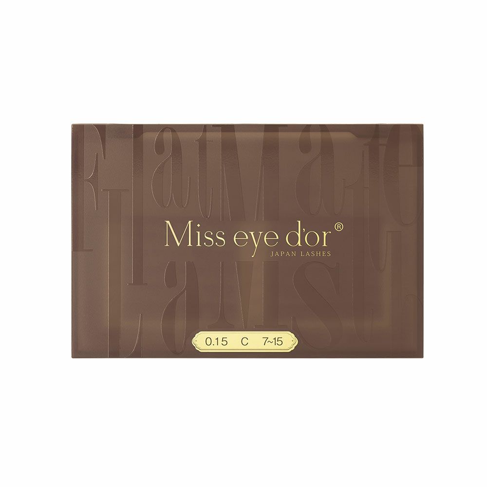 【Miss eye d'or】フラットマットラッシュシアーブラウン