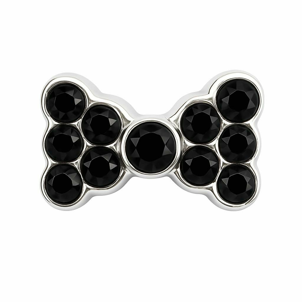 【耳つぼ】パーツストーンリボン 5個セット