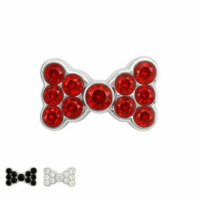 【耳つぼ】パーツストーンリボン 5個セット