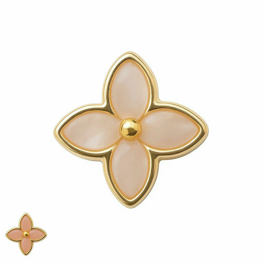 【耳つぼ】パーツ花 Bタイプ 5個セット